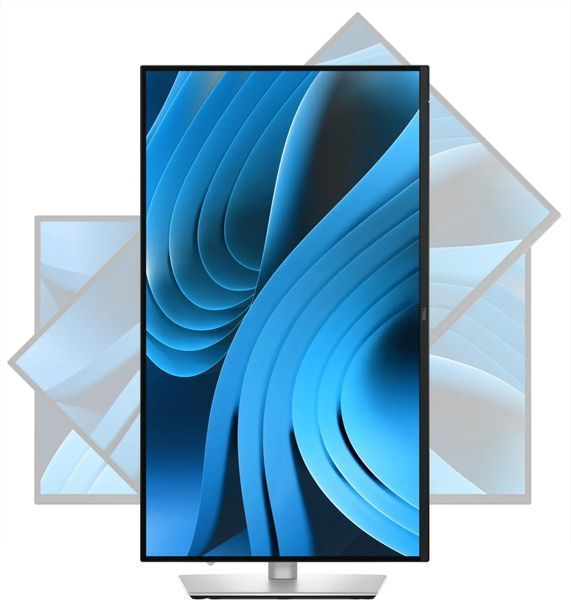 Монітор DELL 27" P2725QE HDMI, DP, USB-C, RJ-45, IPS, 3840x2160, 100Hz, sRGB 99%, Pivot