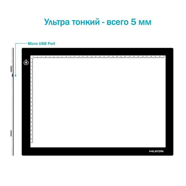 LED планшет (світлокопіювальний) Huion L4S + рукавичка L4S + перчатка фото