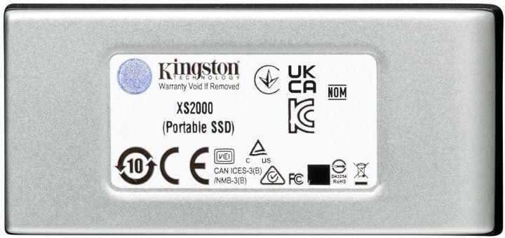 Накопичувач зовнішній SSD Portable USB 500GB Kingston XS2000 Silver (SXS2000/500G)