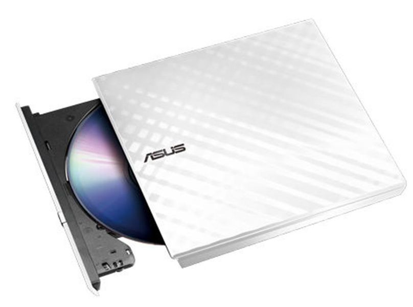 Привід DVD+/-RW Asus SDRW-08D2S-U LITE/DWHT BOX, USB 2.0, White SDRW-08D2S-ULITE/WHITE/AS фото