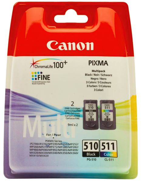 Картридж CANON (PG-510/CL-511) Pixma MP240/250/260/270/272/280/MX320/330 Multipack (2970B010) 2970B010 фото