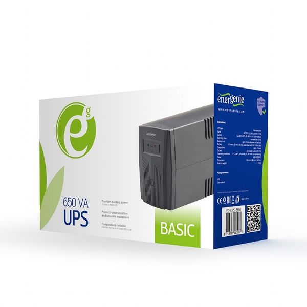 Джерело безребійного живлення EnerGenie EG-UPS-B650 650VA EG-UPS-B650 фото