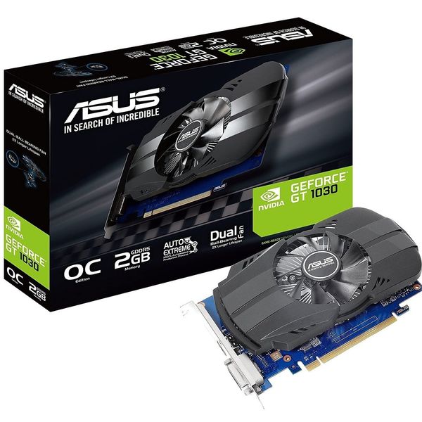 Відеокарта GF GT 1030 2GB GDDR5 Phoenix OC Asus (PH-GT1030-O2G) PH-GT1030-O2G фото