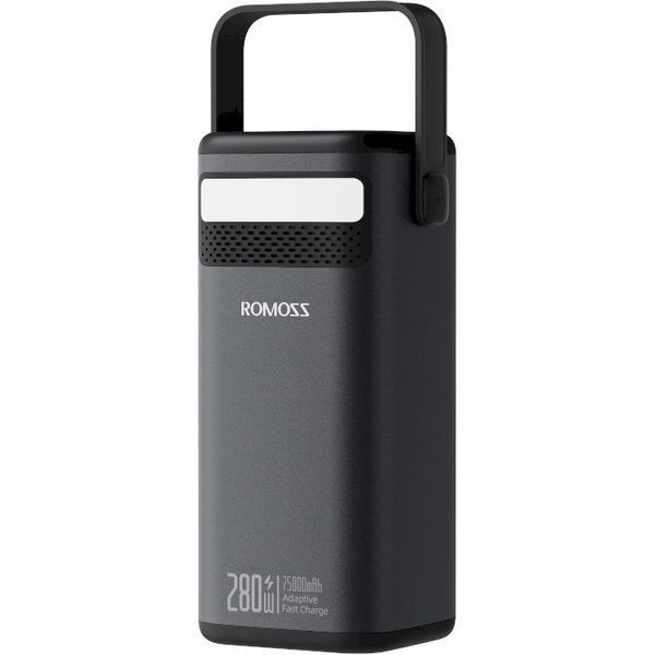 Універсальна мобільна батарея Romoss PMT75 75000mAh Black (PMT75-1E2-2133H)