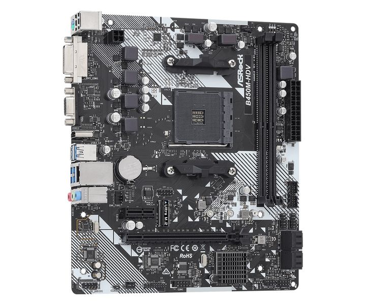 Материнська плата ASRock B450M-HDV R4.0 Socket AM4 B450M-HDV R4.0 фото