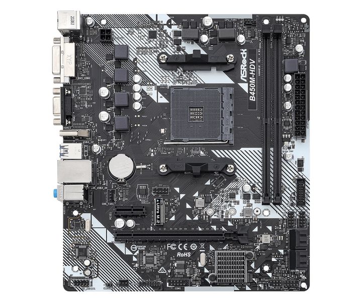 Материнська плата ASRock B450M-HDV R4.0 Socket AM4 B450M-HDV R4.0 фото