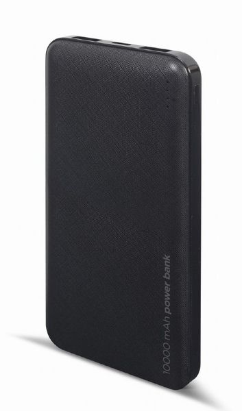 Універсальна мобільна батарея Gembird 10000mAh Black (PB10-02) 436393 фото