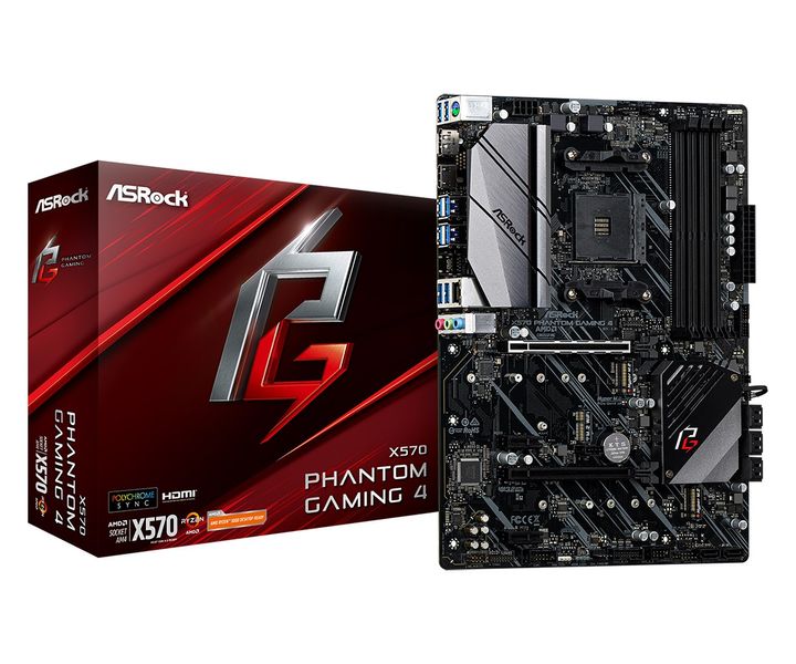 Материнська плата ASRock X570 Phantom Gaming 4 Socket AM4 X570 Phantom Gaming 4 фото