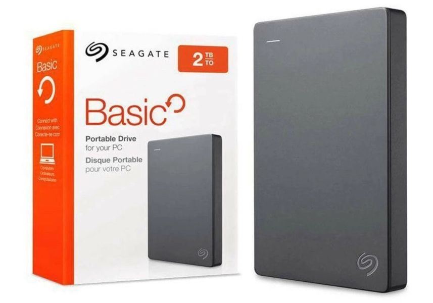 Зовнішній жорсткий диск 2.5" USB 2.0TB Seagate Bacis Black (STJL2000400) STJL2000400 фото