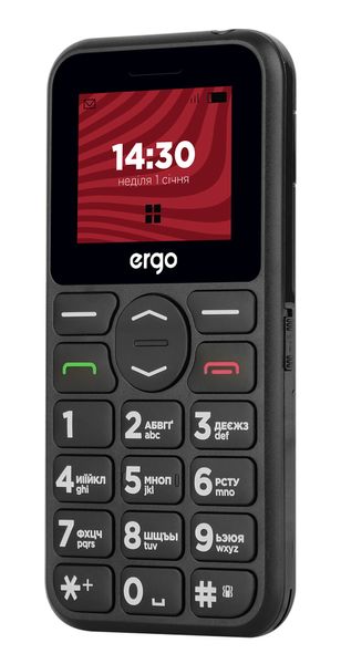 Мобiльний телефон Ergo R181 Dual Sim Black 375961 фото