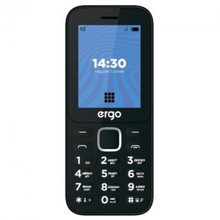Мобiльний телефон Ergo E241 Dual Sim Black E241 Black фото