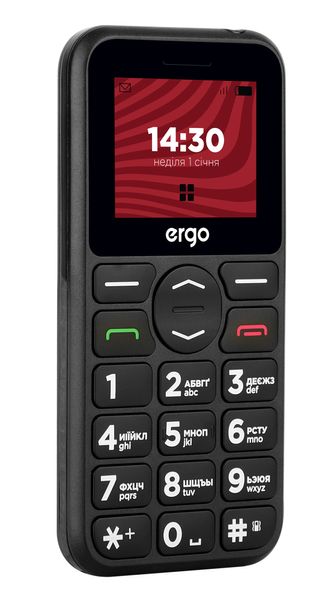 Мобiльний телефон Ergo R181 Dual Sim Black 375961 фото