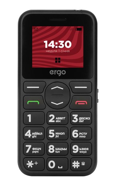 Мобiльний телефон Ergo R181 Dual Sim Black 375961 фото