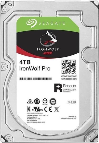 Накопичувач HDD SATA 4.0TB Seagate IronWolf Pro NAS 7200rpm 128MB (ST4000NE001) ST4000NE001 фото