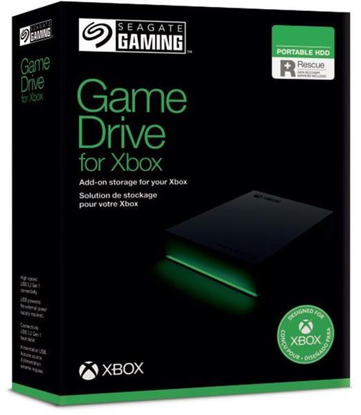 Зовнішній жорсткий диск 2.5" USB 2.0TB Seagate Game Drive Xbox Black (STKX2000400)