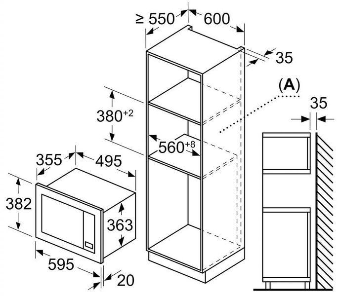 Вбудована мікрохвильова піч Bosch BEL653MS3 BEL653MS3 фото