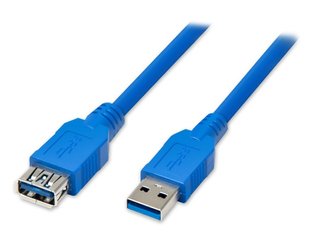 Кабель Atcom USB - USB V 3.0 (M/F), подовжувач, 3.0 м, blue (6149) 6149 фото