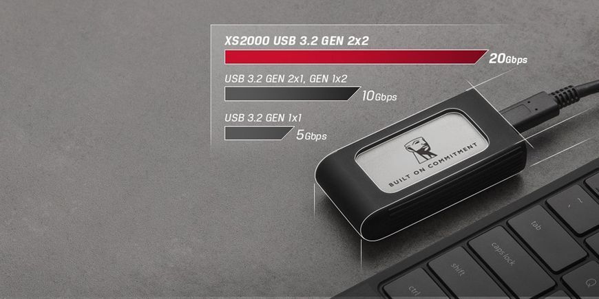 Накопичувач зовнішній SSD Portable USB 500GB Kingston XS2000 BoC Silver (SXS2000/500GA)