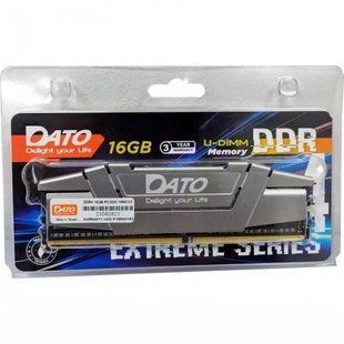 Модуль пам`ятi DDR4 16GB/3200 Dato Extreme Grey (EXB16G4DLDND32) EXB16G4DLDND32 фото