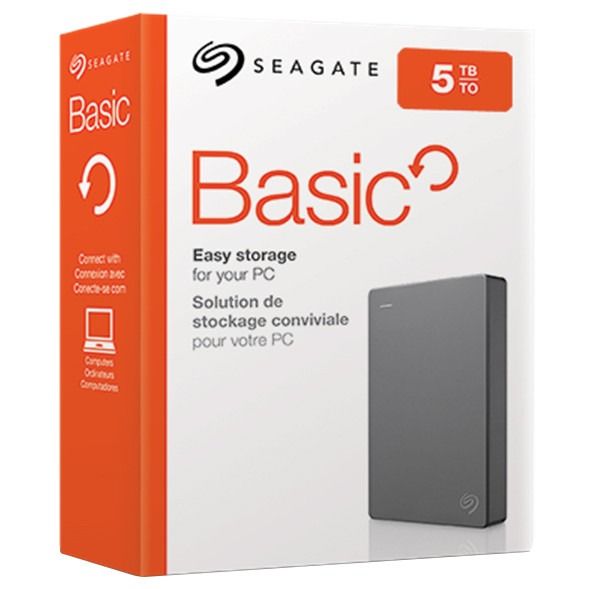 Зовнішній жорсткий диск 2.5" USB 5.0TB Seagate Bacis Black (STJL5000400) STJL5000400 фото