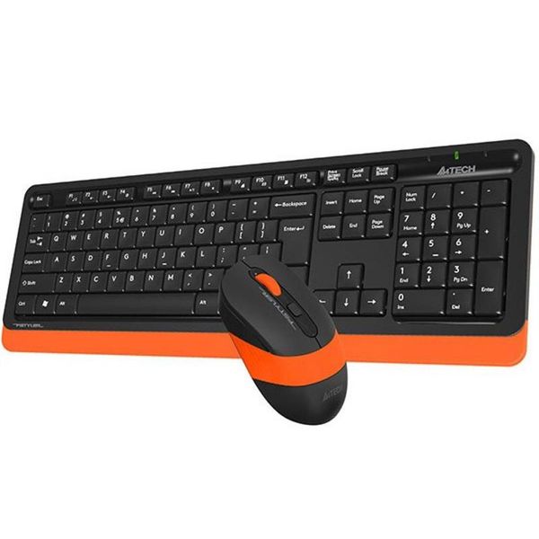 Комплект (клавіатура, мишка) бездротовий A4Tech Fstyler FG1010 Orange USB 288644 фото