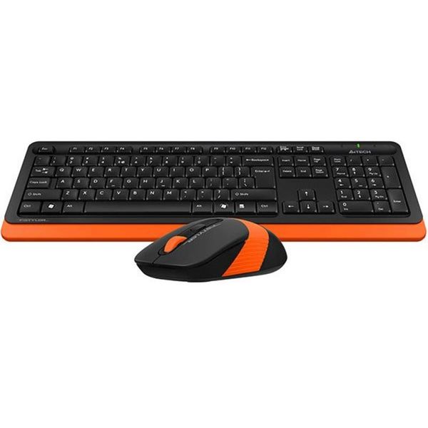 Комплект (клавіатура, мишка) бездротовий A4Tech Fstyler FG1010 Orange USB 288644 фото