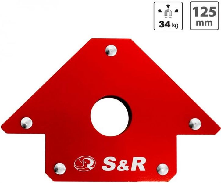 Магнітний кутник для зварки S&R до 34 кг 290102125 290102125 фото